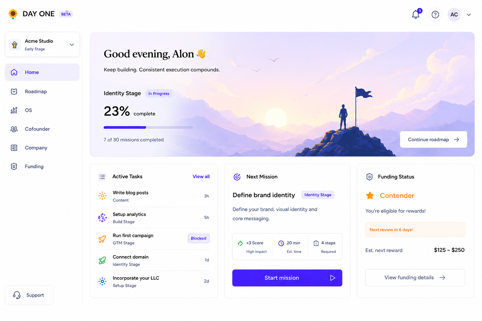 Home tab